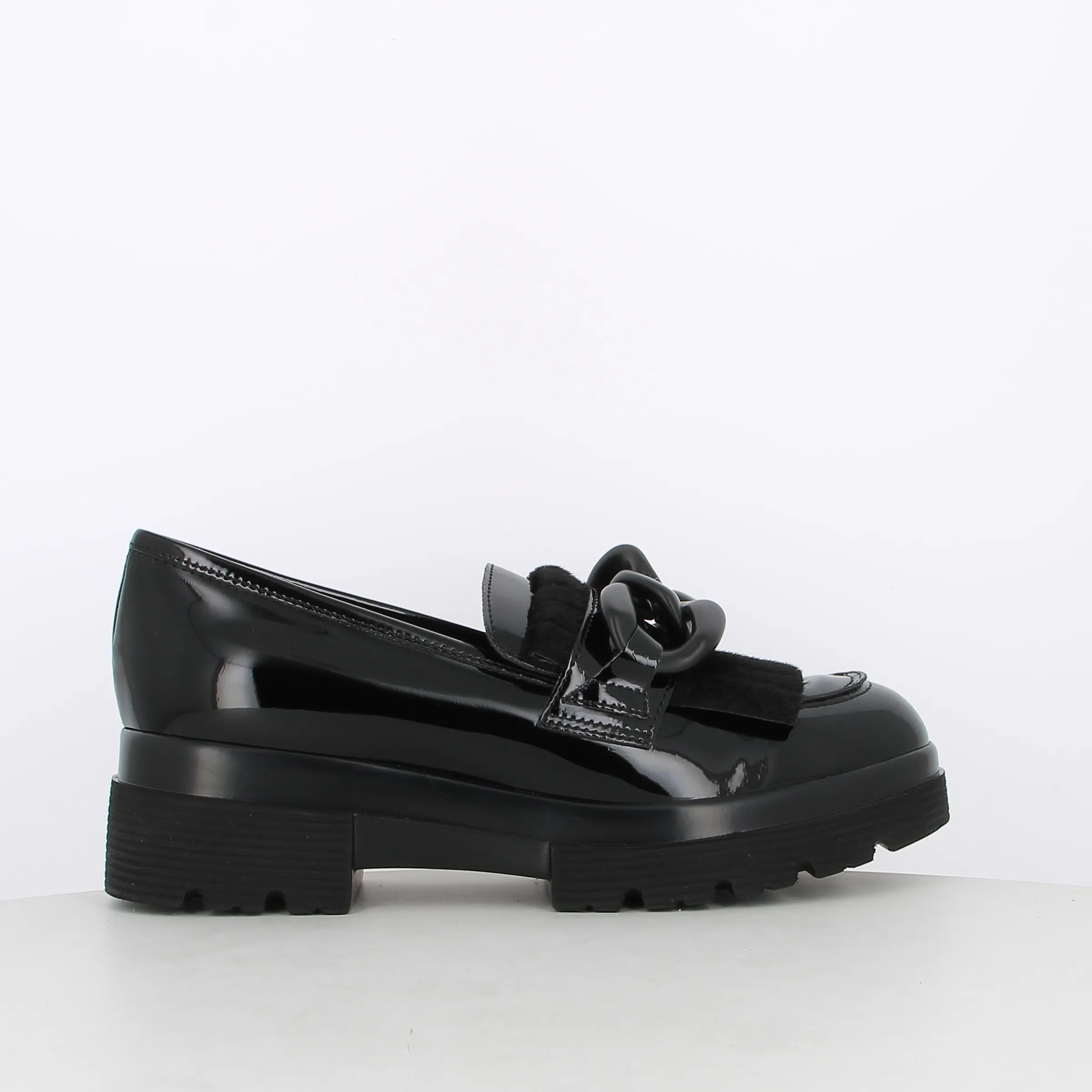 -----Comart -----Mocassini da donna platform con catena ----