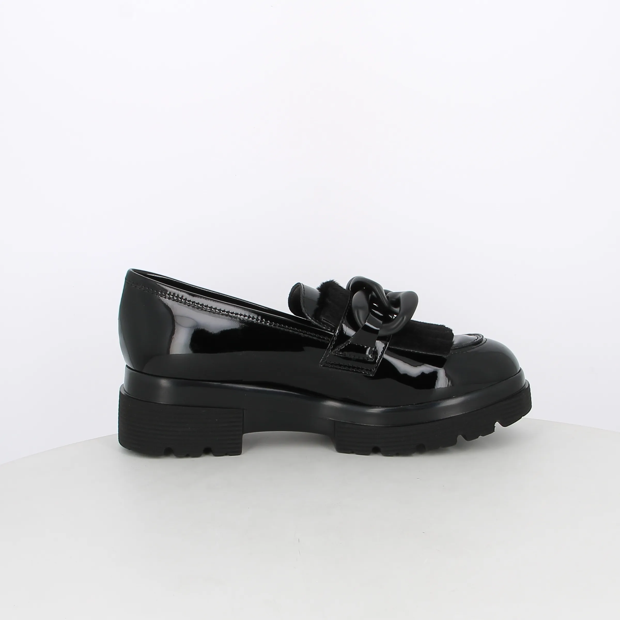 -----Comart -----Mocassini da donna platform con catena ----