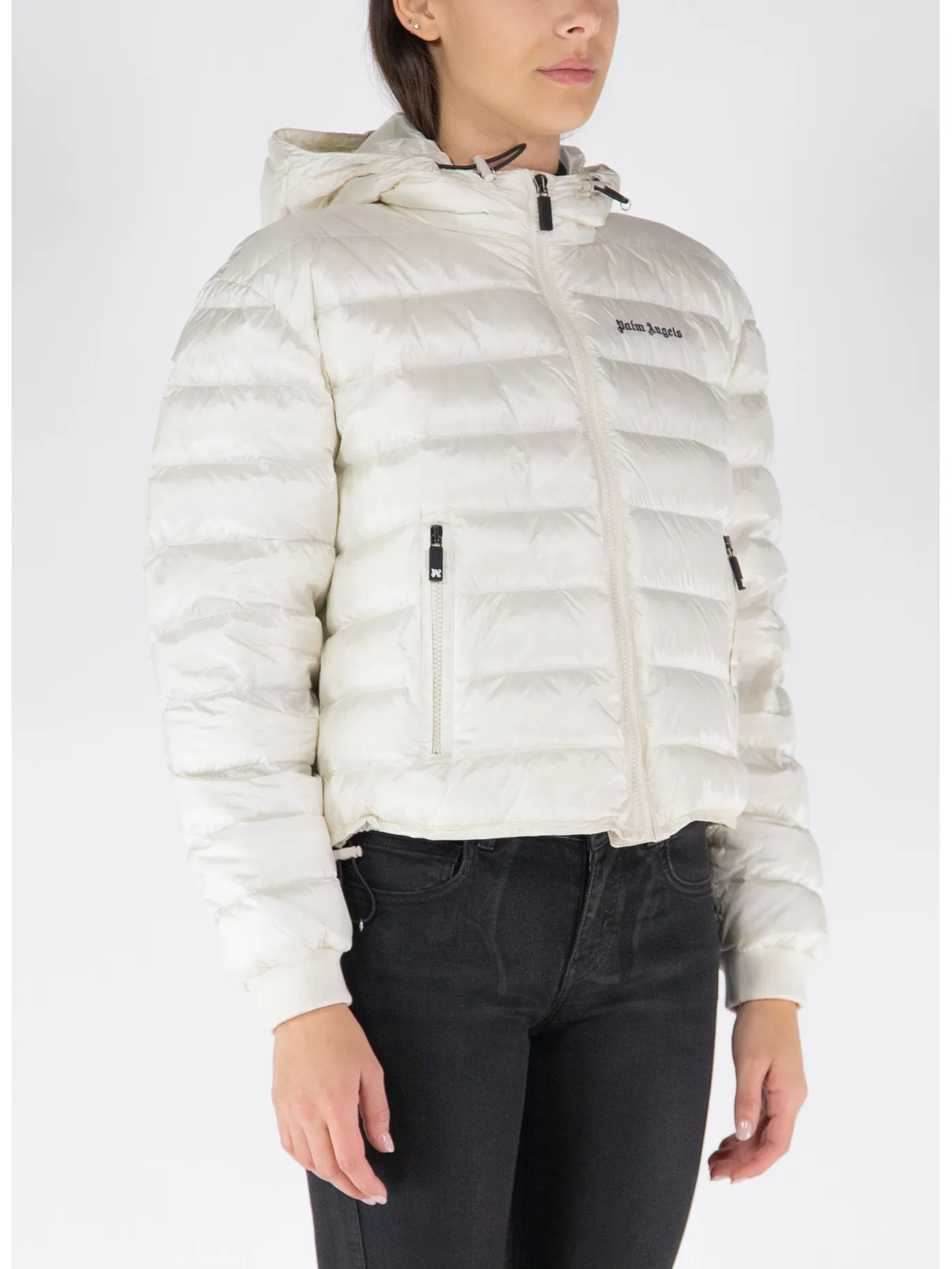     -PALM ANGELS    -PIUMINO CON CAPPUCCIO-