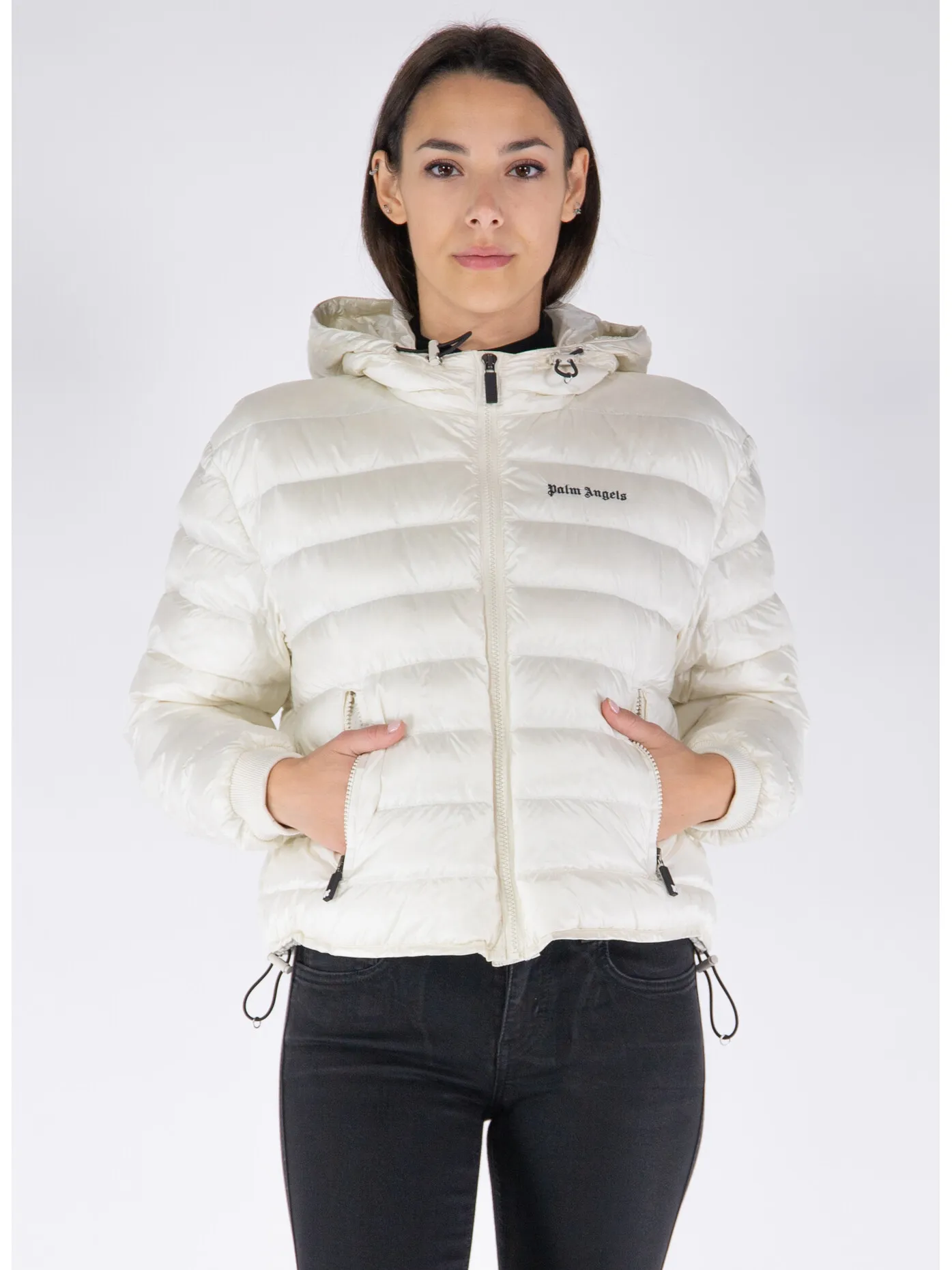     -PALM ANGELS    -PIUMINO CON CAPPUCCIO-
