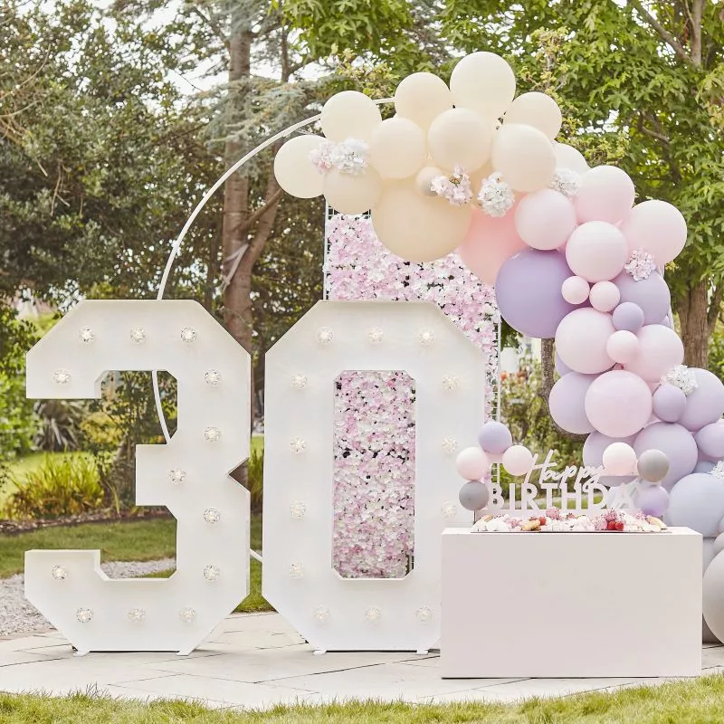 40 palloncini eco rosa viola grigio nude