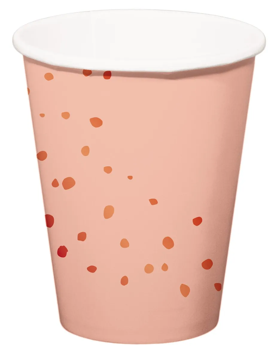 8 bicchieri rosa elegant blush 350ml
