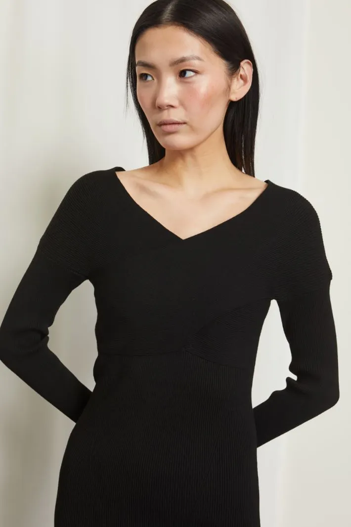 Abito aderente in maglia