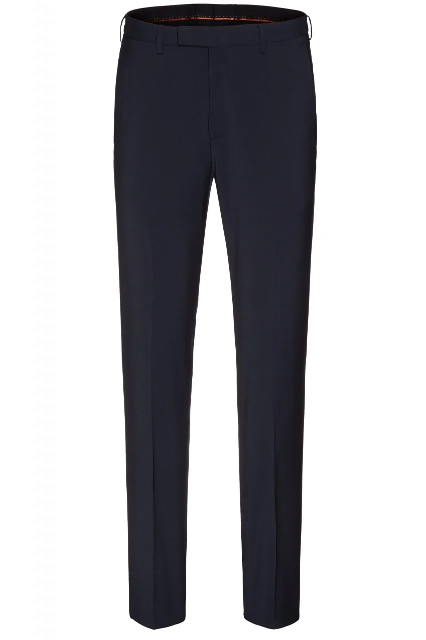 Abito digel blu scuro vestibilità slim fit lana elasticizzata