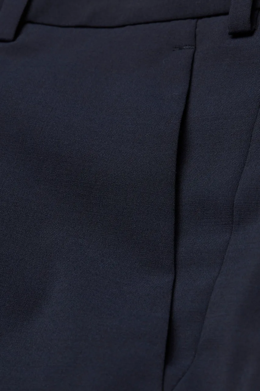 Abito digel blu scuro vestibilità slim fit lana elasticizzata