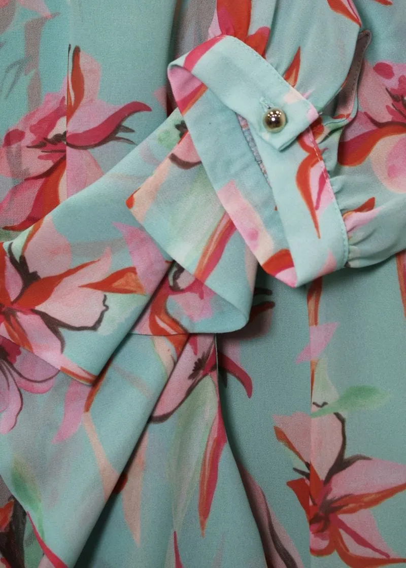 Abito in georgette stampata
