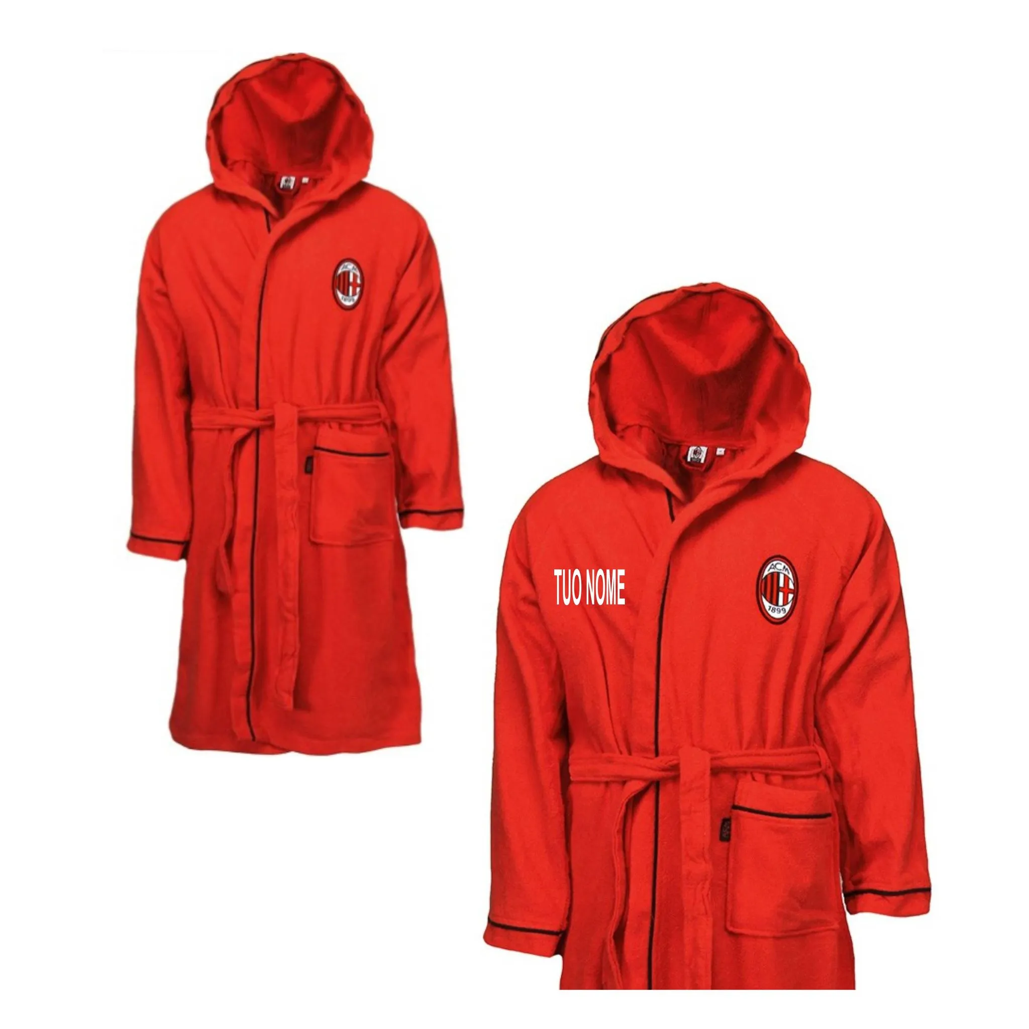 Accappatoio Micro Spugna Bambino Ufficiale A.C. Milan