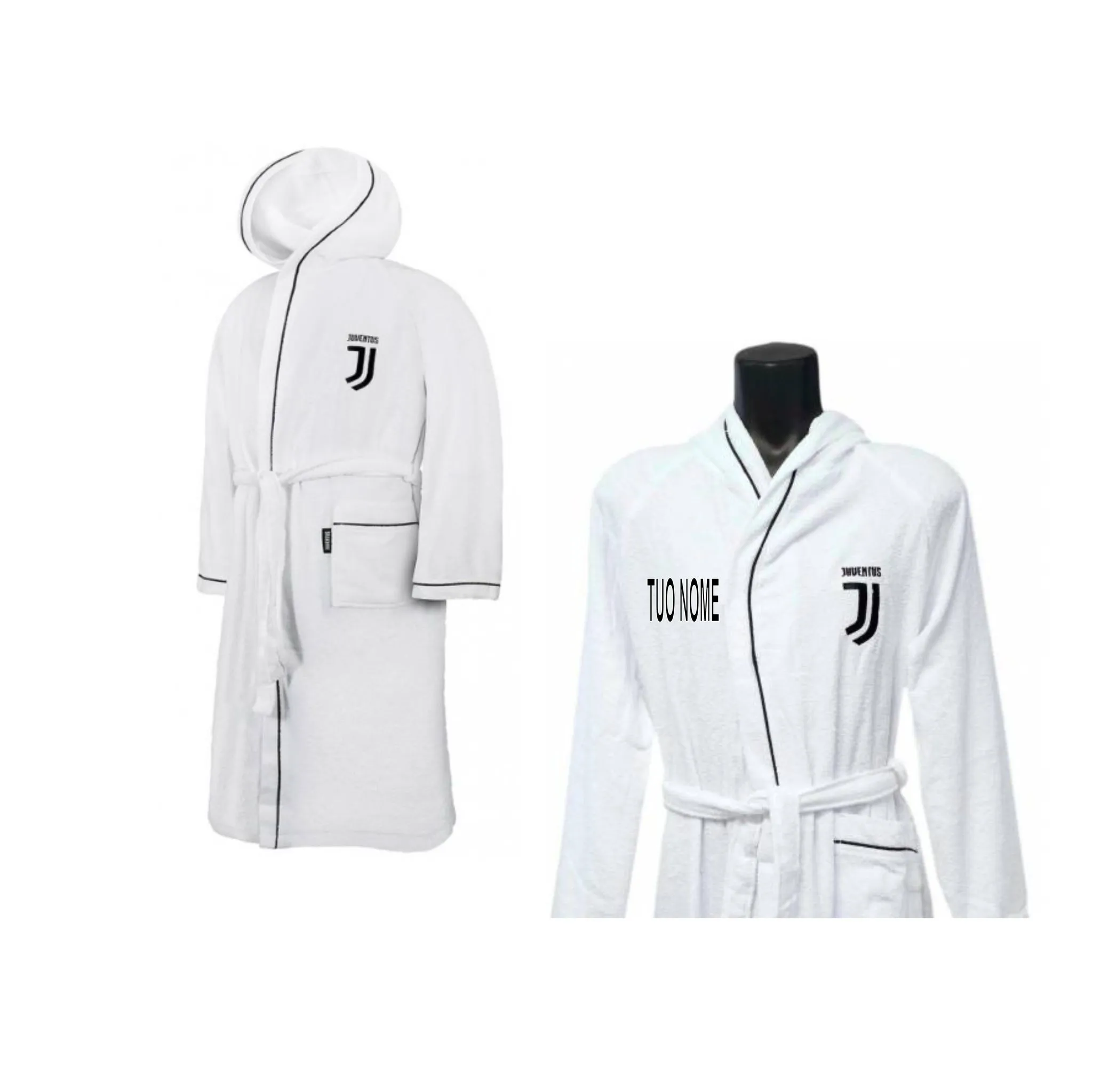 Accappatoio Micro Spugna Ufficiale F.C. Juventus