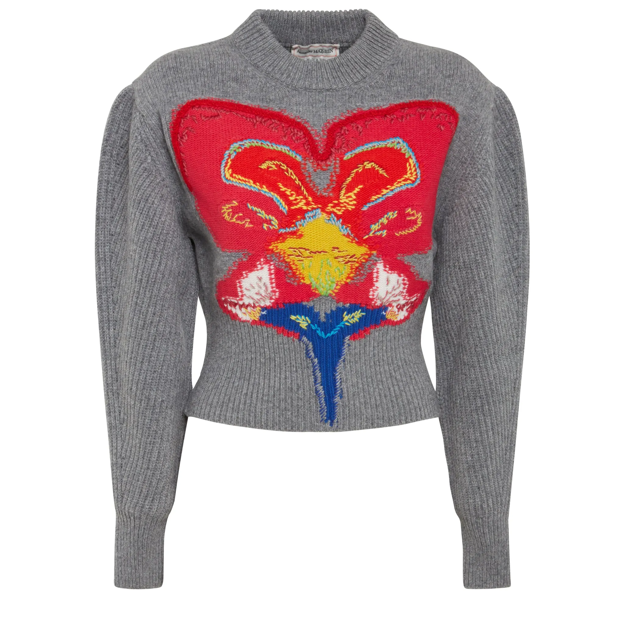 ALEXANDER MCQUEEN  Maglione in lana grigio