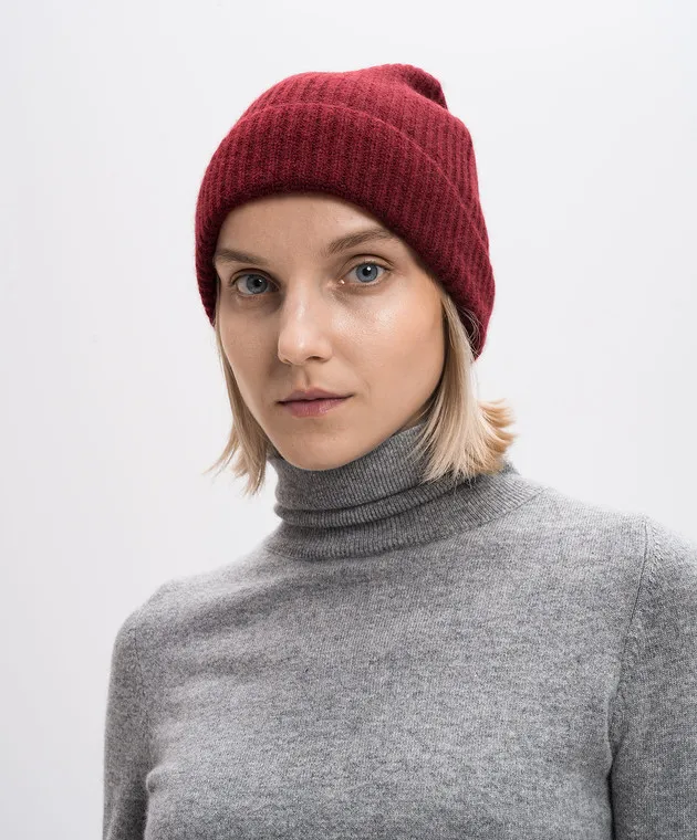 Allude Cappello in cashmere bordeaux 24511244