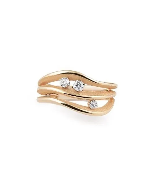 Anello Annamaria Cammilli modello dune in oro rosa e diamanti  ref. GAN2632J