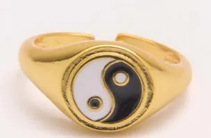 Anello elegante, ART440, nero