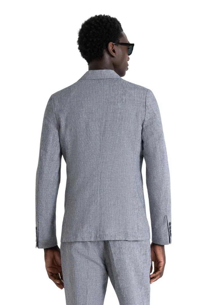 Antony Morato giacca slim in cotone e lino armaturato Julie mmja00478-fa950191