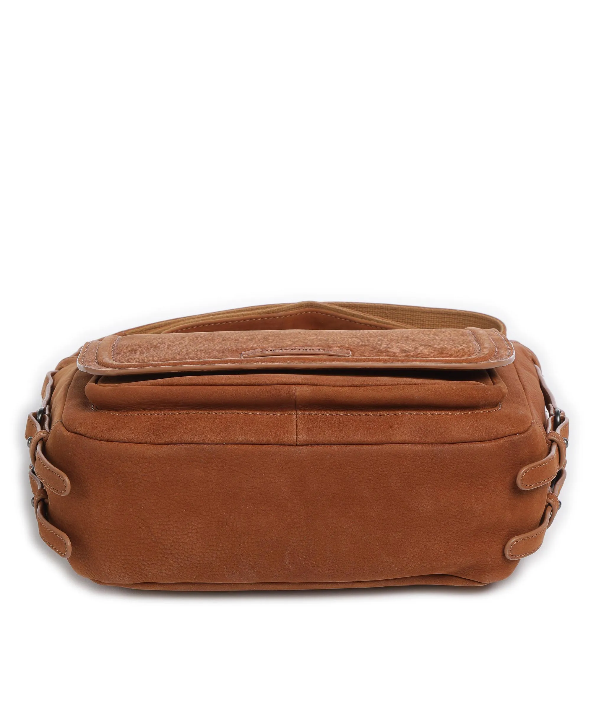 Aunts & Uncles Amelie´s Nettle Bed Chive Borsa a spalla pelle granulata marrone  