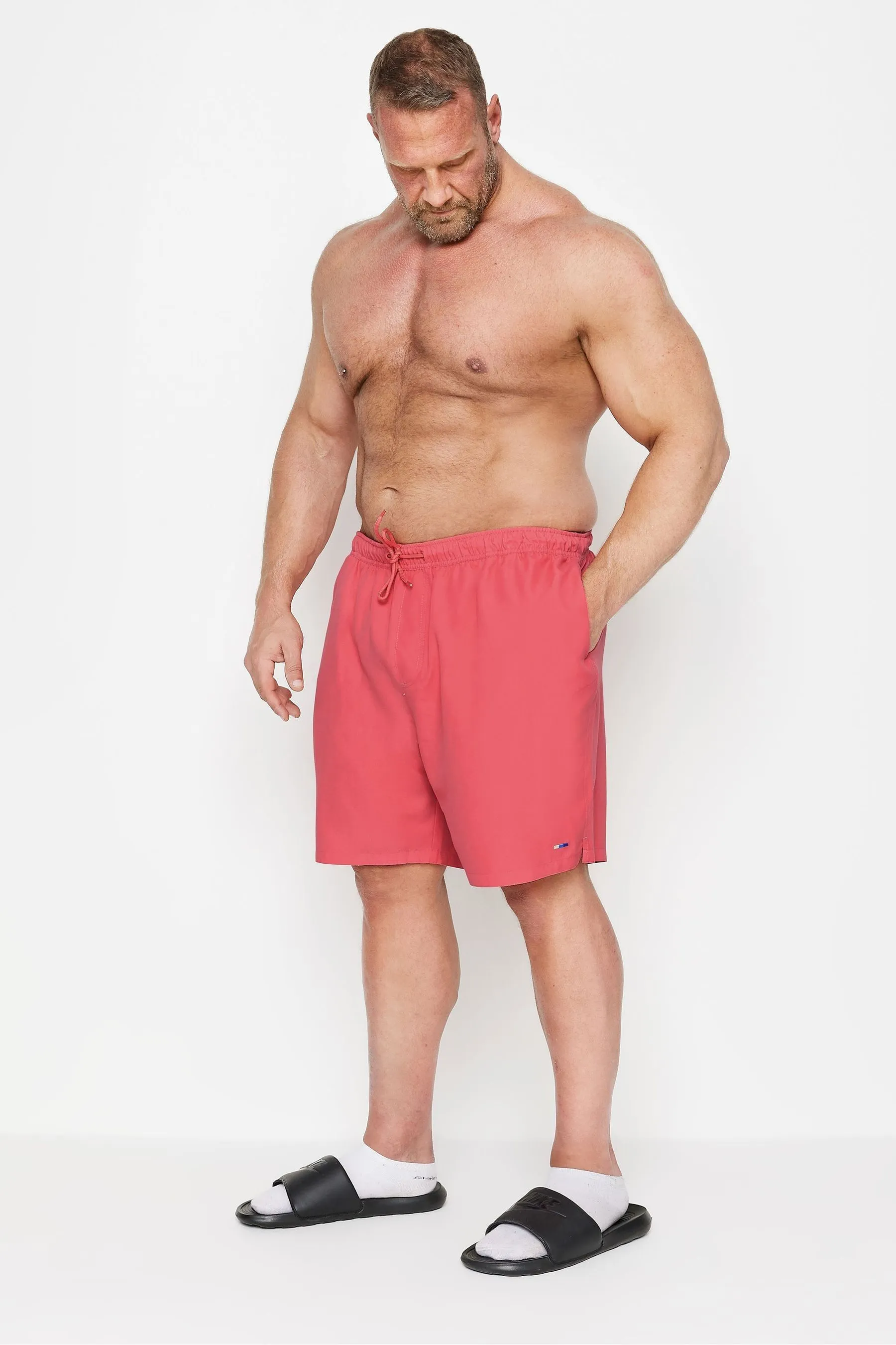 BadRhino Big & Tall - Shorts da bagno tinta unita