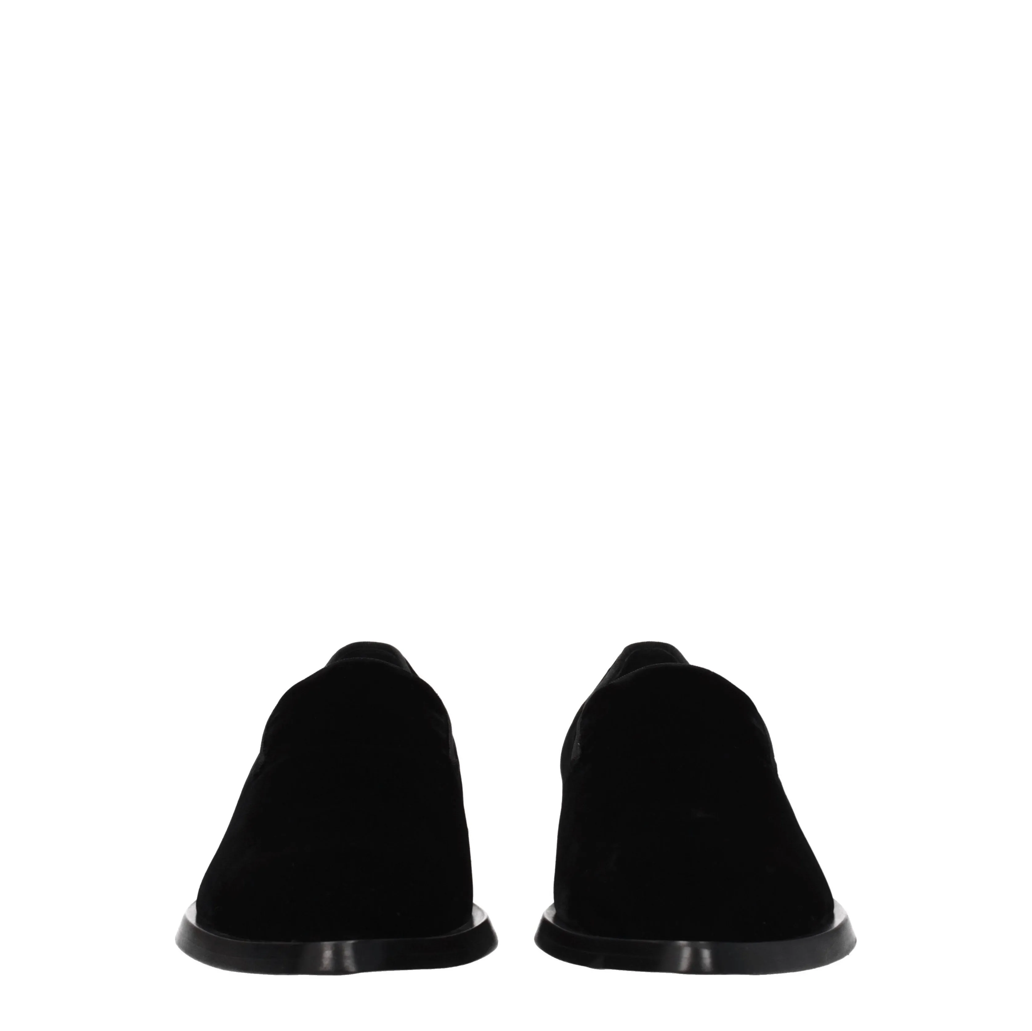 Balmain Mocassini Uomo Velluto Nero
