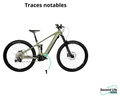 Bicicletta da esposizione - Caricabatterie Sunn 630 Shimano Deore 12V 625Wh verde 2023 MTB a sospensione integrale