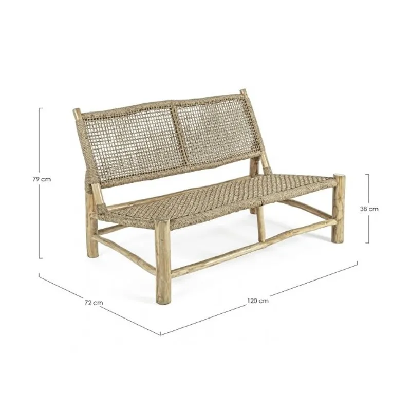 Bizzotto outdoor Divano 2 posti Lampok