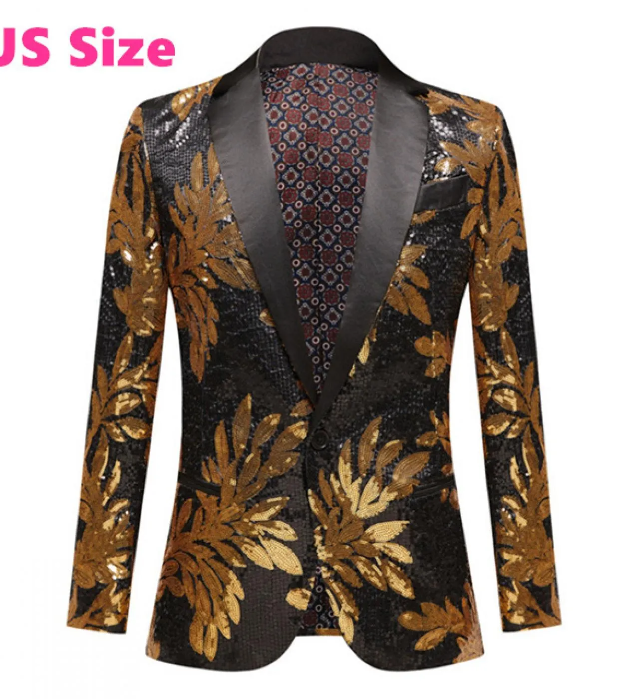 Blazer da giacca Blazer con paillettes Blazer da uomo Taglia Blazer da uomo Nuovo arrivo elegante