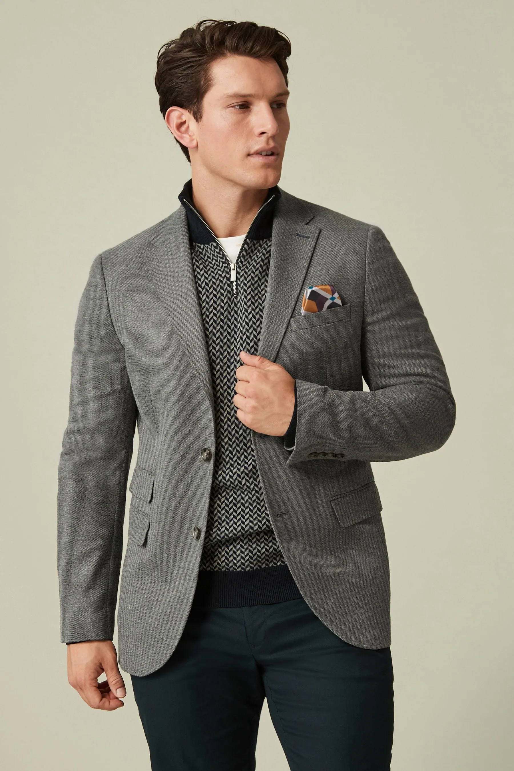 Blazer elegante testurizzato