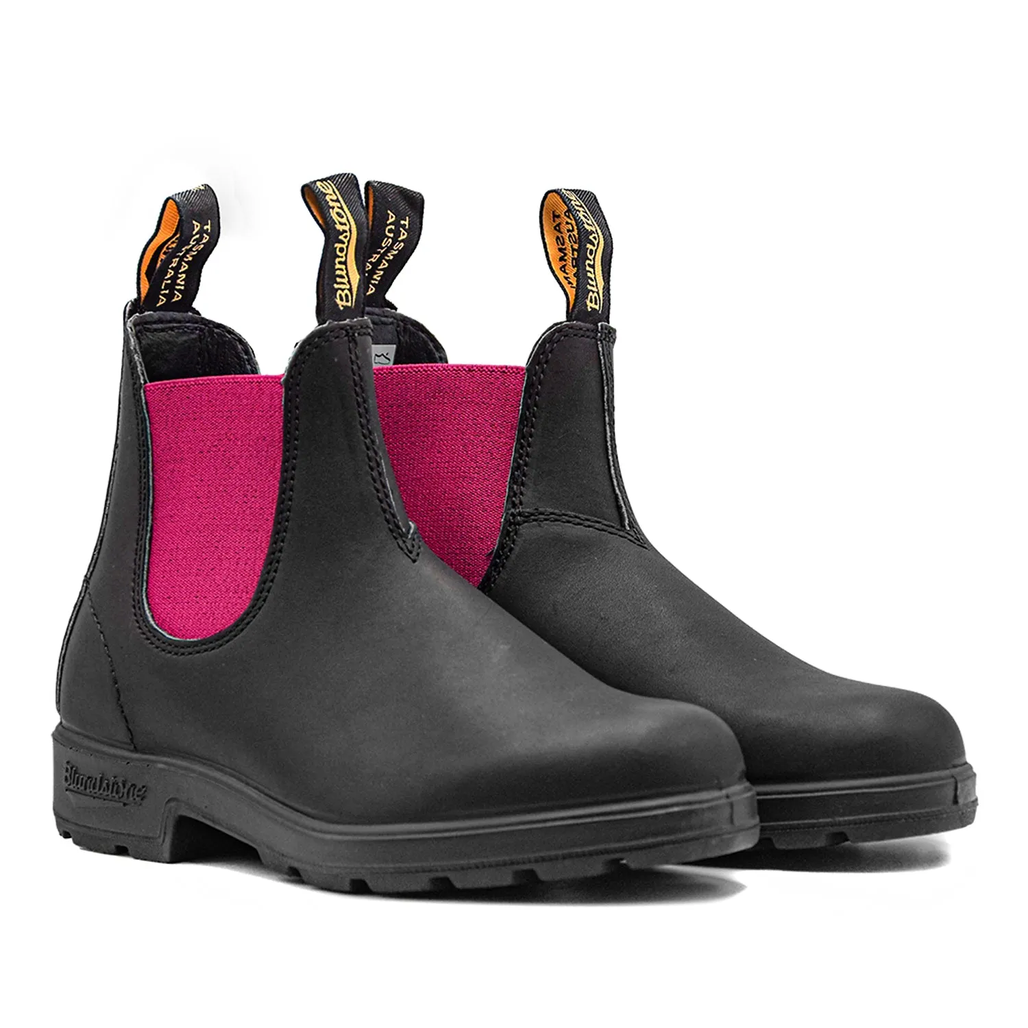 Blundstone Beatles Nero Donna Elastici Rosa Dalla Suola PORON