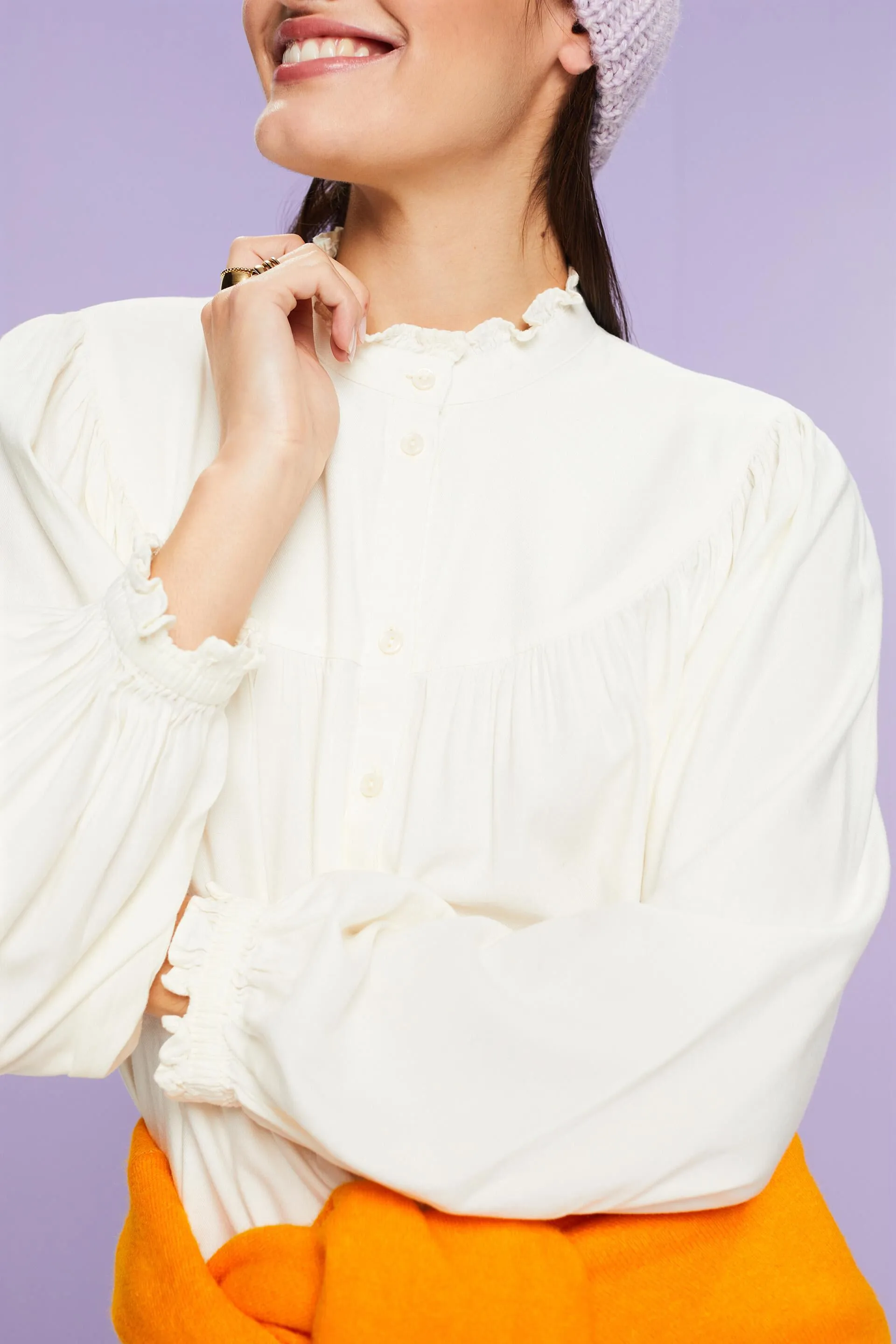 Blusa con rouches