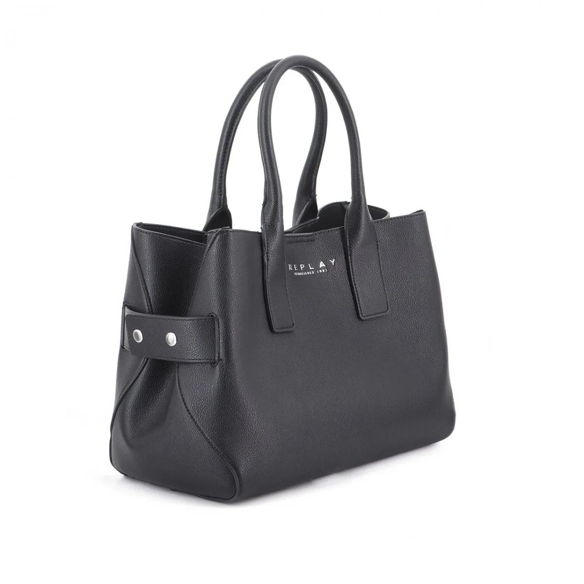 Borsa A Mano Con Tracolla, Nero