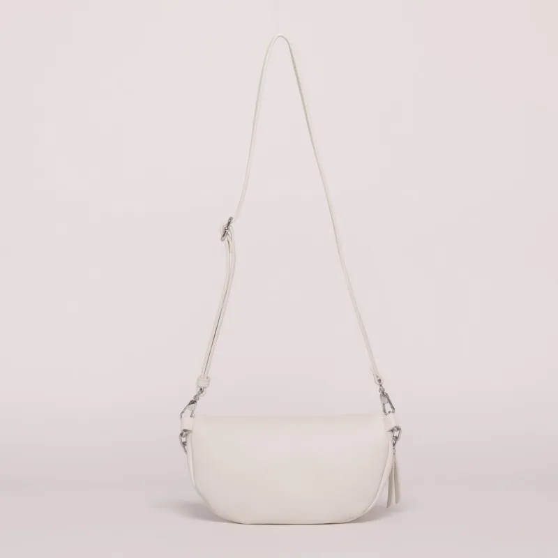 Borsa a tracolla Bianco con pochettina