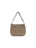 Borsa a tracolla Gherardini SOFTY CROSSBODY TABACCO in tessuto e pelle tabacco