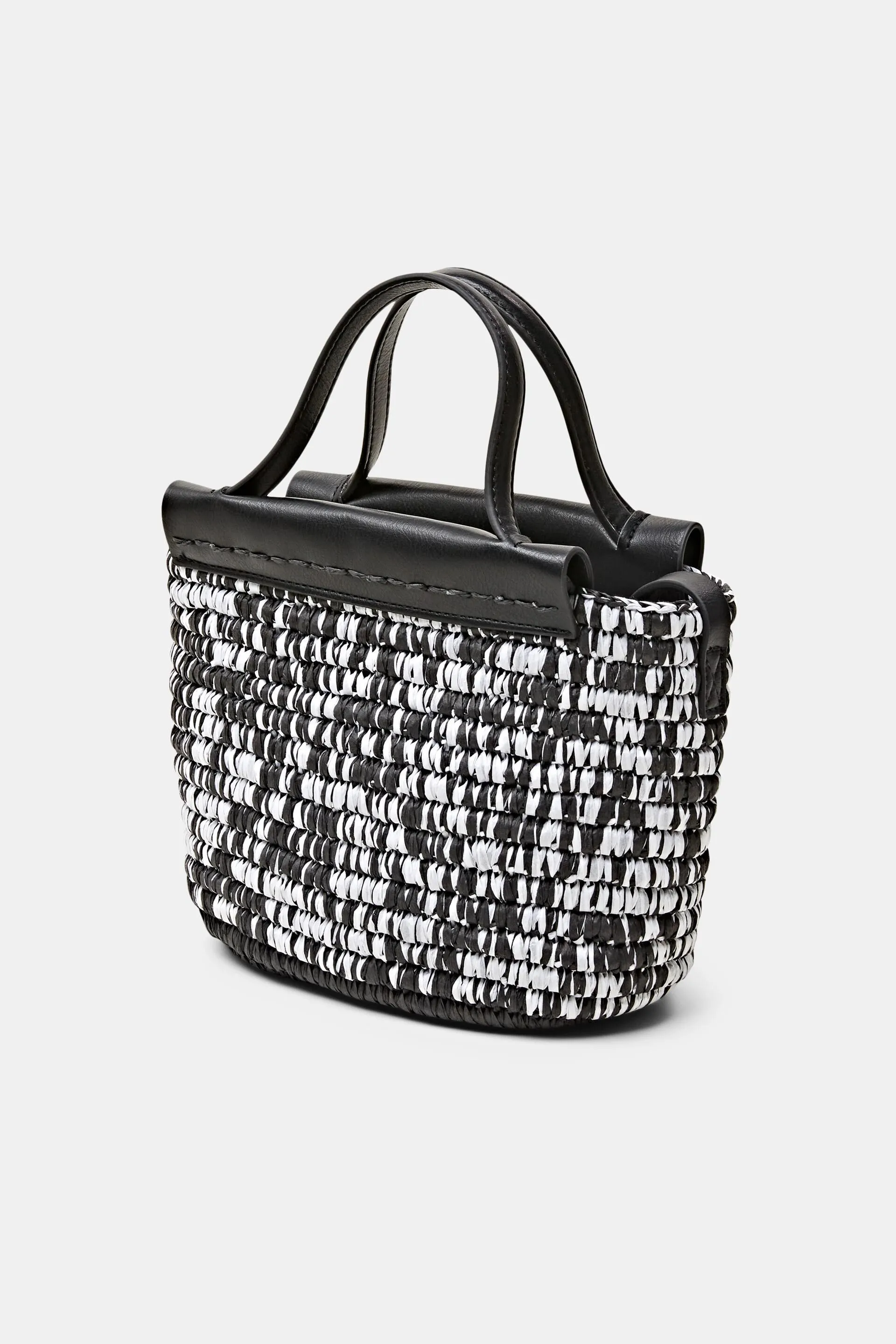Borsa a tracolla in carta intrecciata