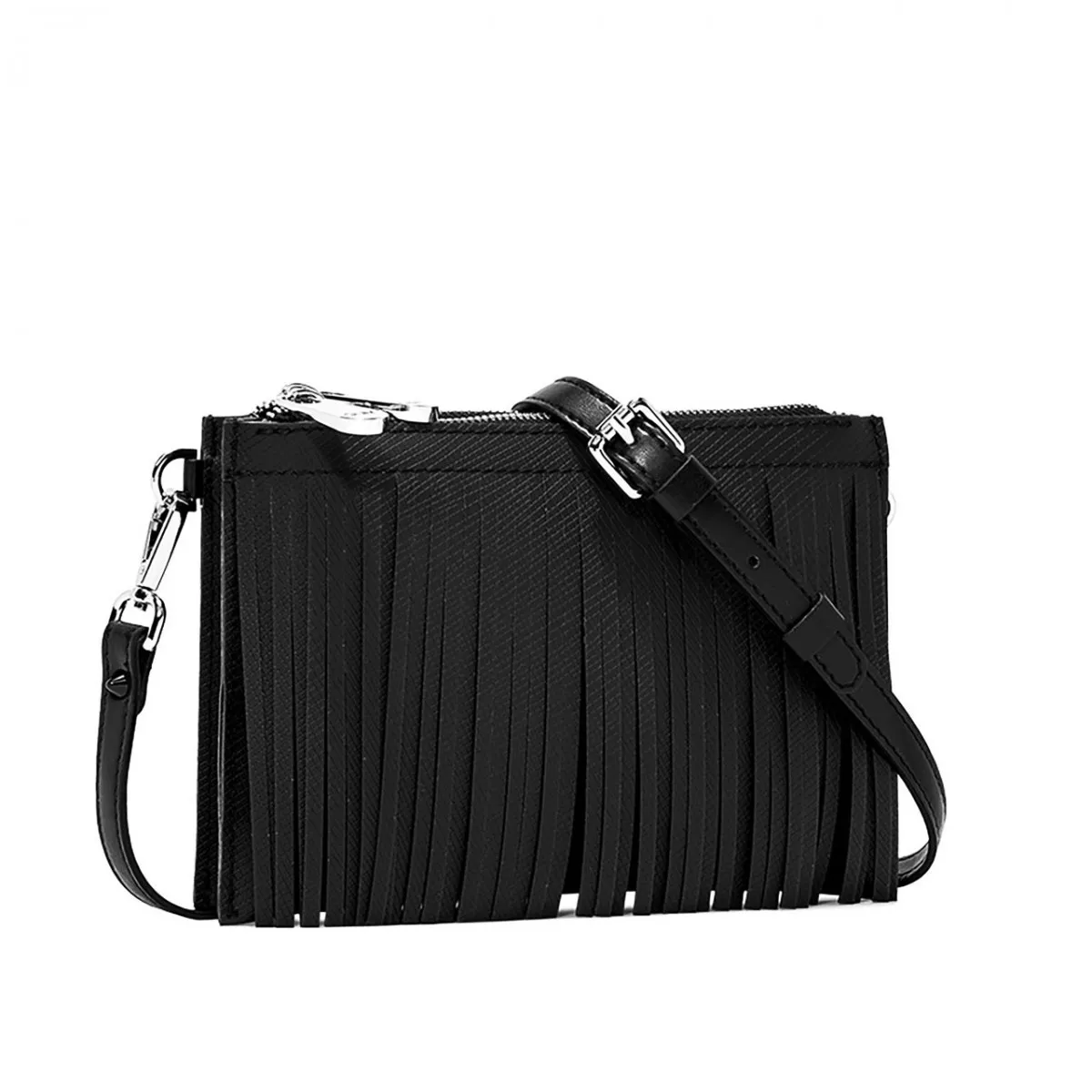 Borsa A Tracolla Two Media Nero