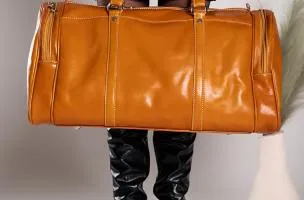 Borsa in pelle naturale Ava , marrone chiaro