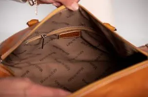 Borsa in pelle naturale Ava , marrone chiaro