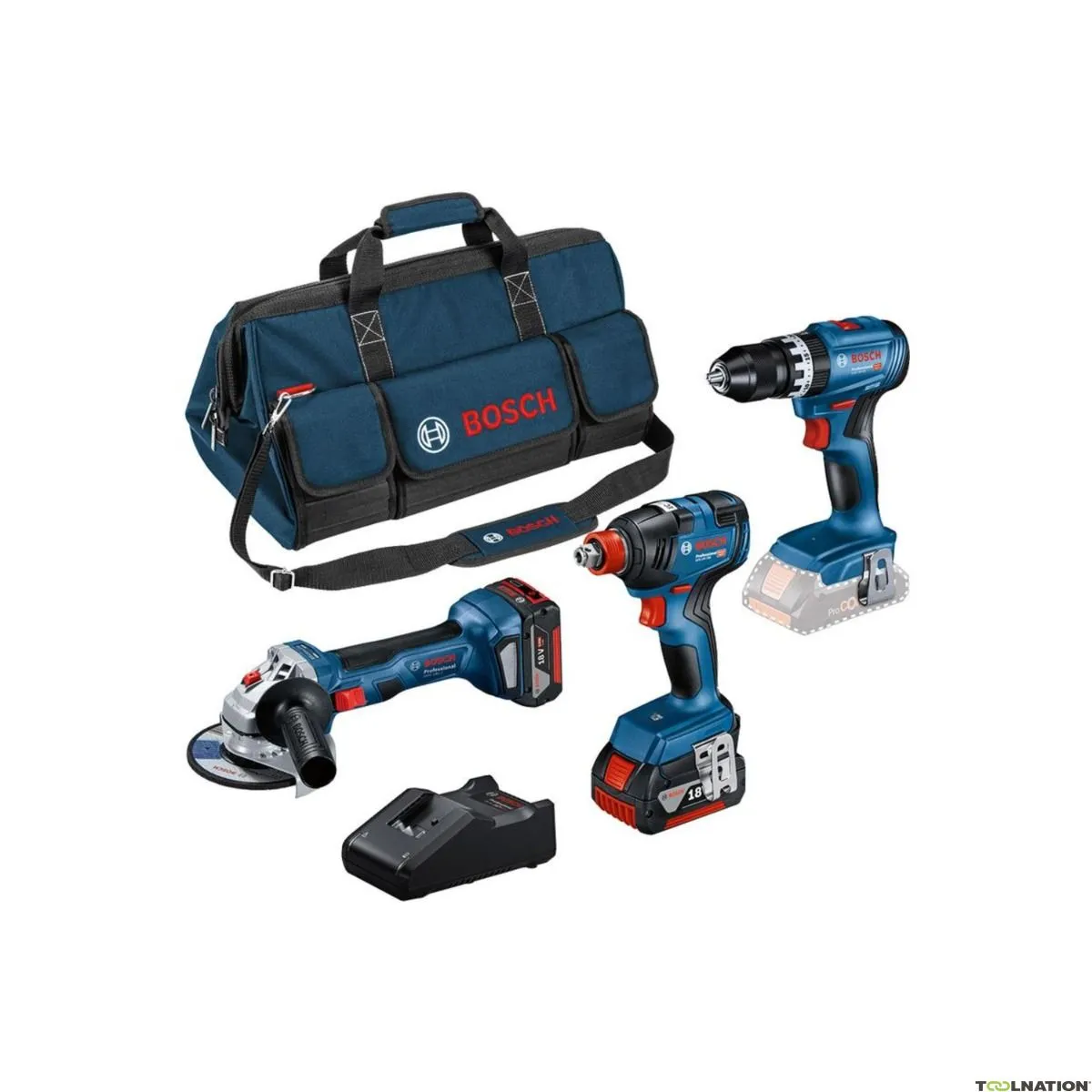 Bosch Professional 0615990N31 3 ToolKit 18V - Combustione di 3 macchine 18V 5.0Ah