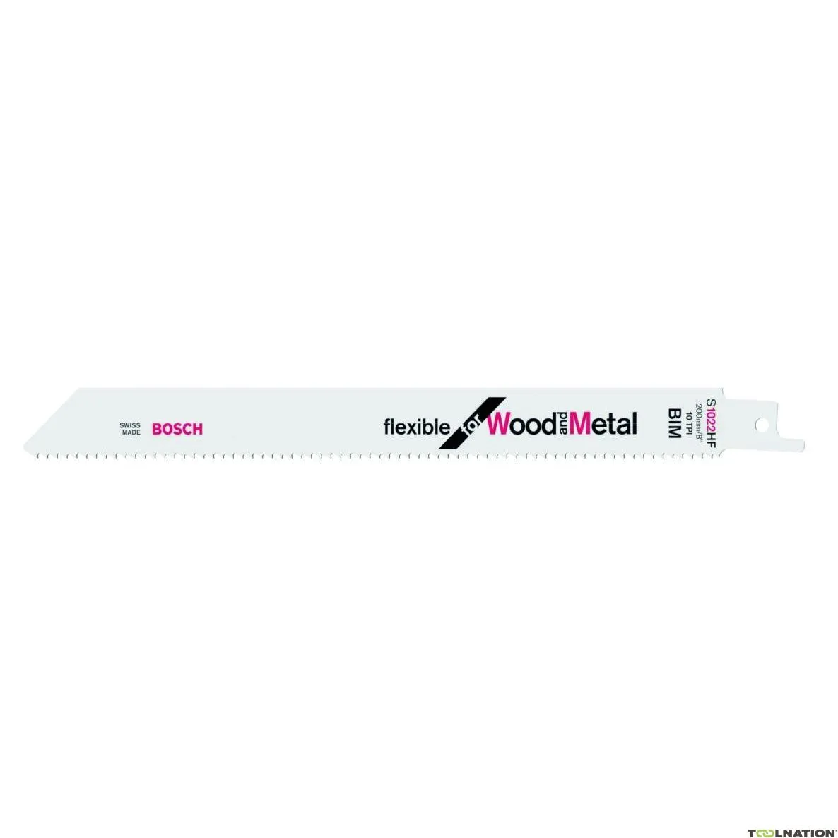 Bosch Professional Accessori 2608656636 S1022HF Lama per sega circolare  Flessibile per legno e metallo 200 mm 100 pezzi