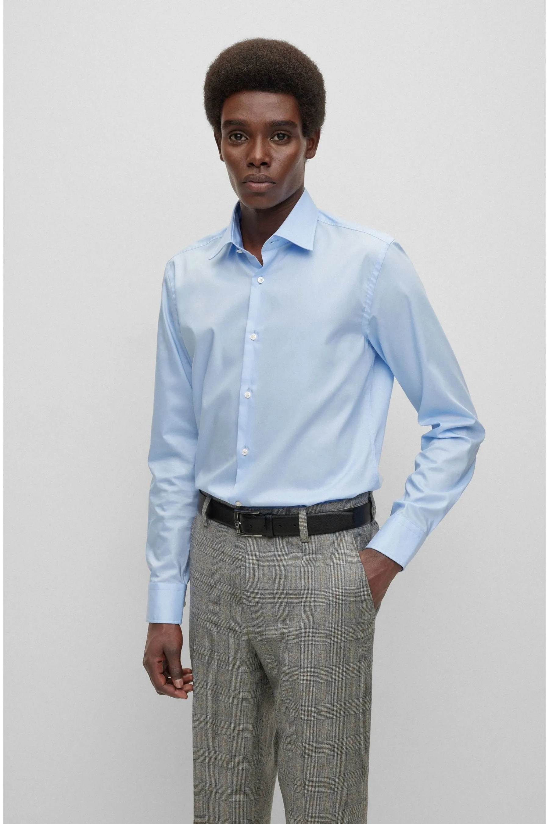 BOSS Vestibilità slim Cotton Vestito Shirt    