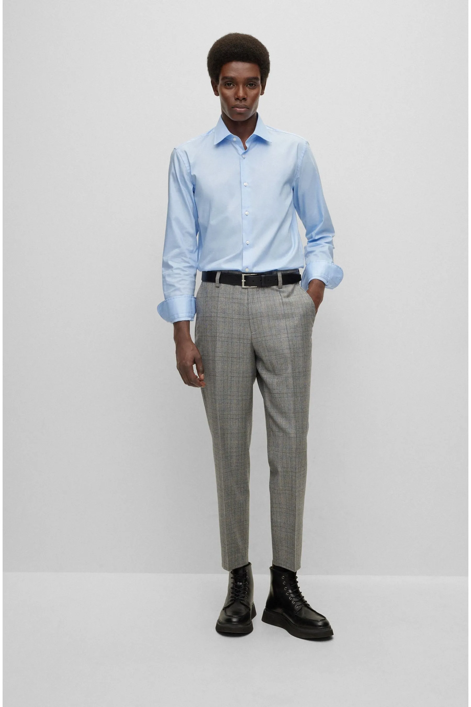 BOSS Vestibilità slim Cotton Vestito Shirt    
