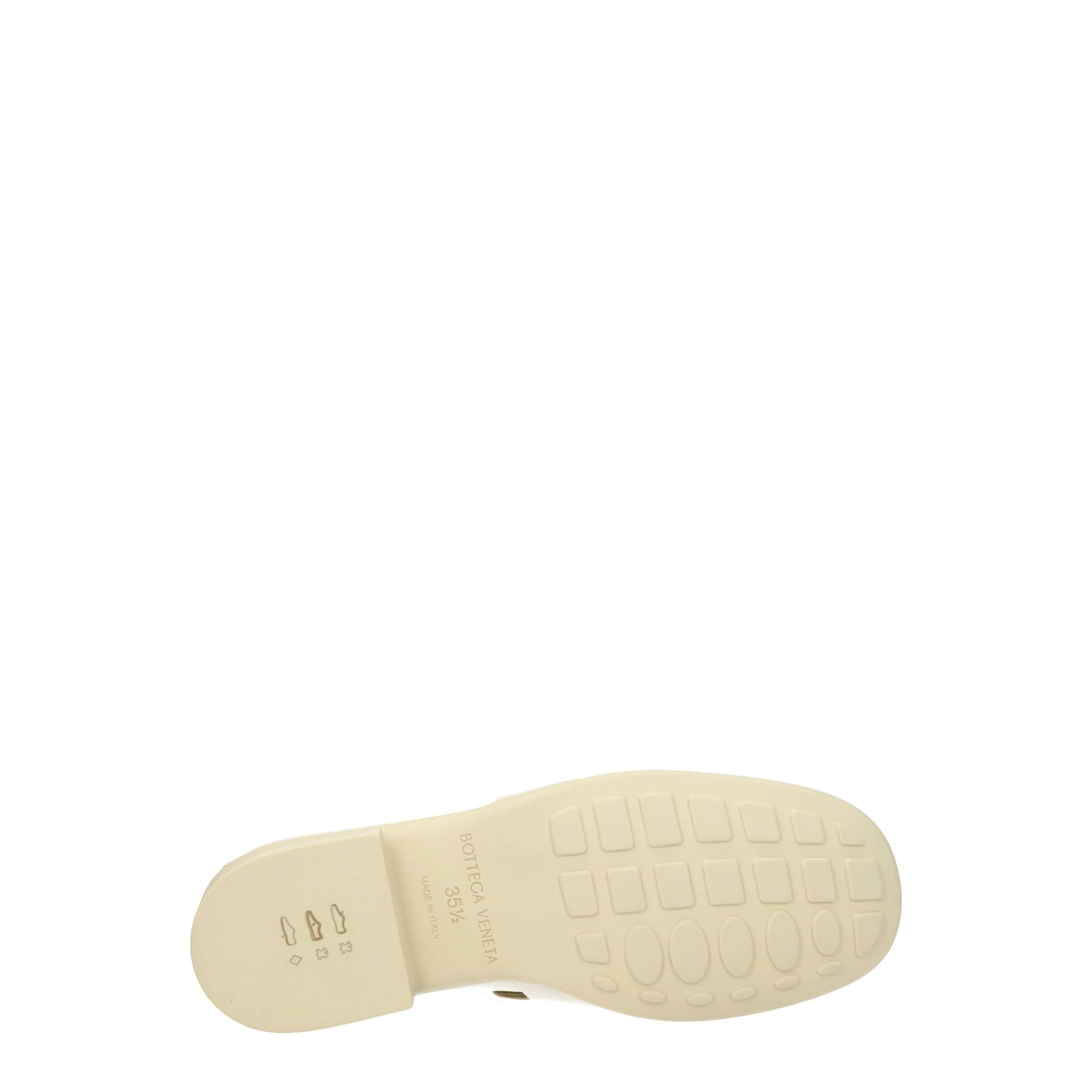 Bottega Veneta Mocassini Monsieur Donna Pelle Beige/Burro