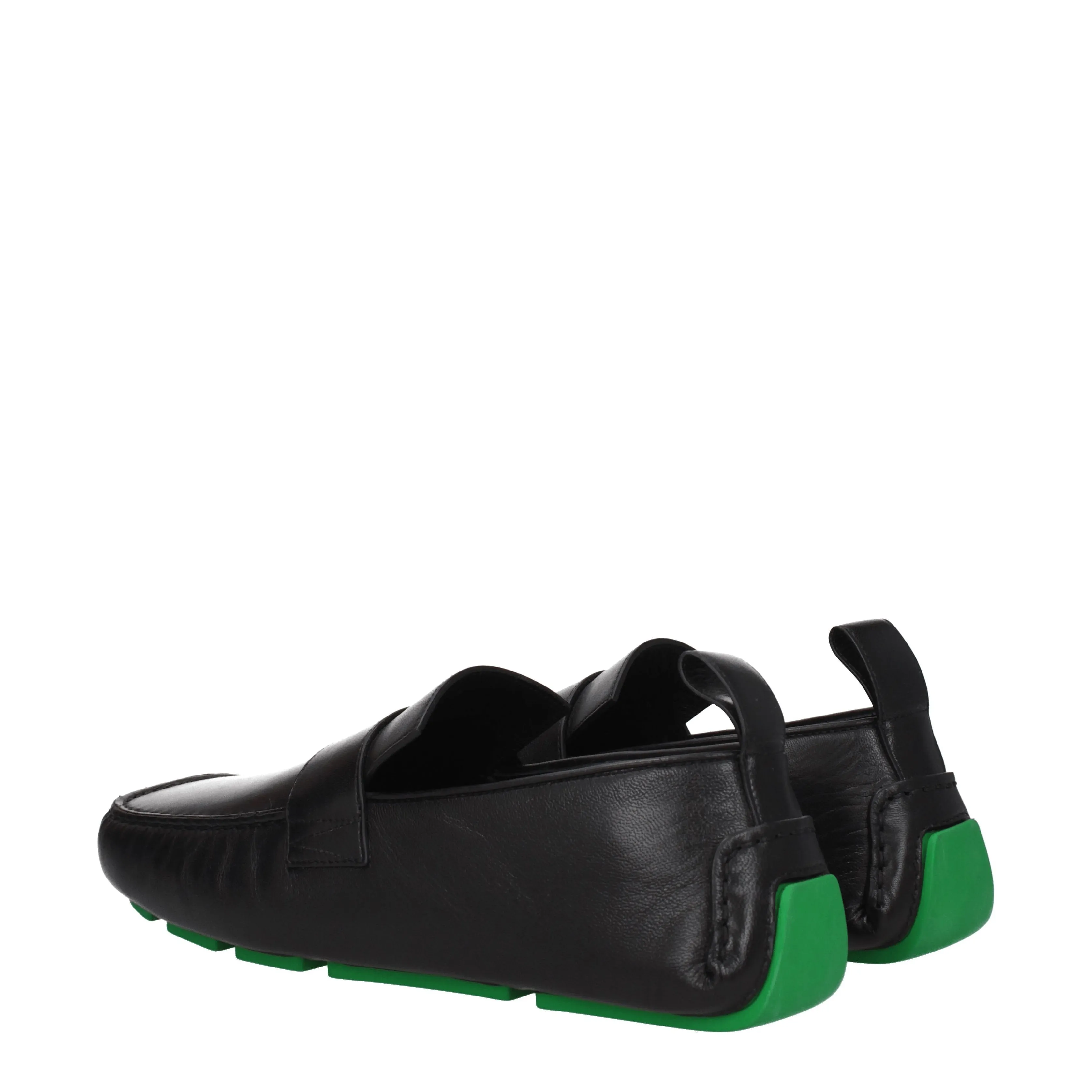 Bottega Veneta Mocassini Uomo Pelle Nero/Parrocchetto