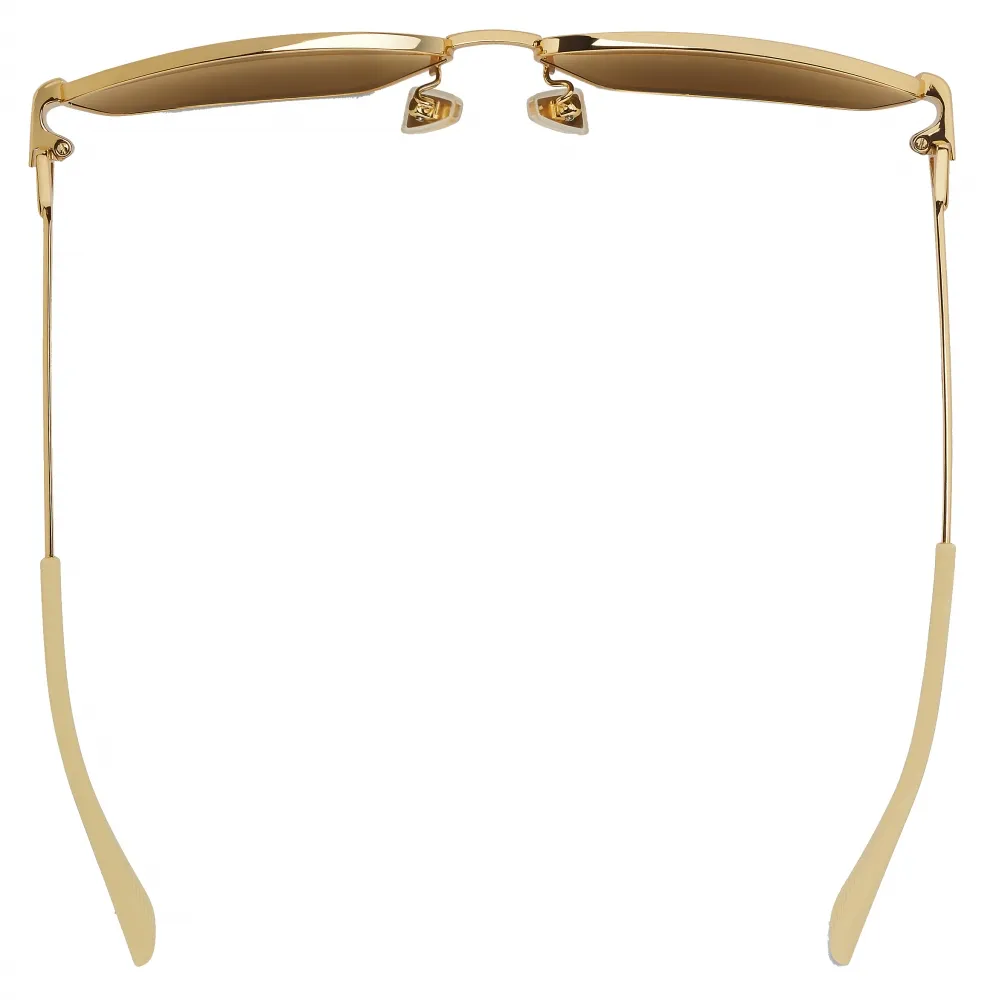 Bottega Veneta - Occhiali da Sole Turn Quadrati - Oro Marrone - Occhiali da Sole - Bottega Veneta Eyewear
