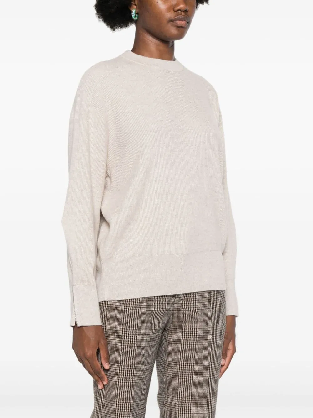 Brunello Cucinelli-Maglione con catena Monili