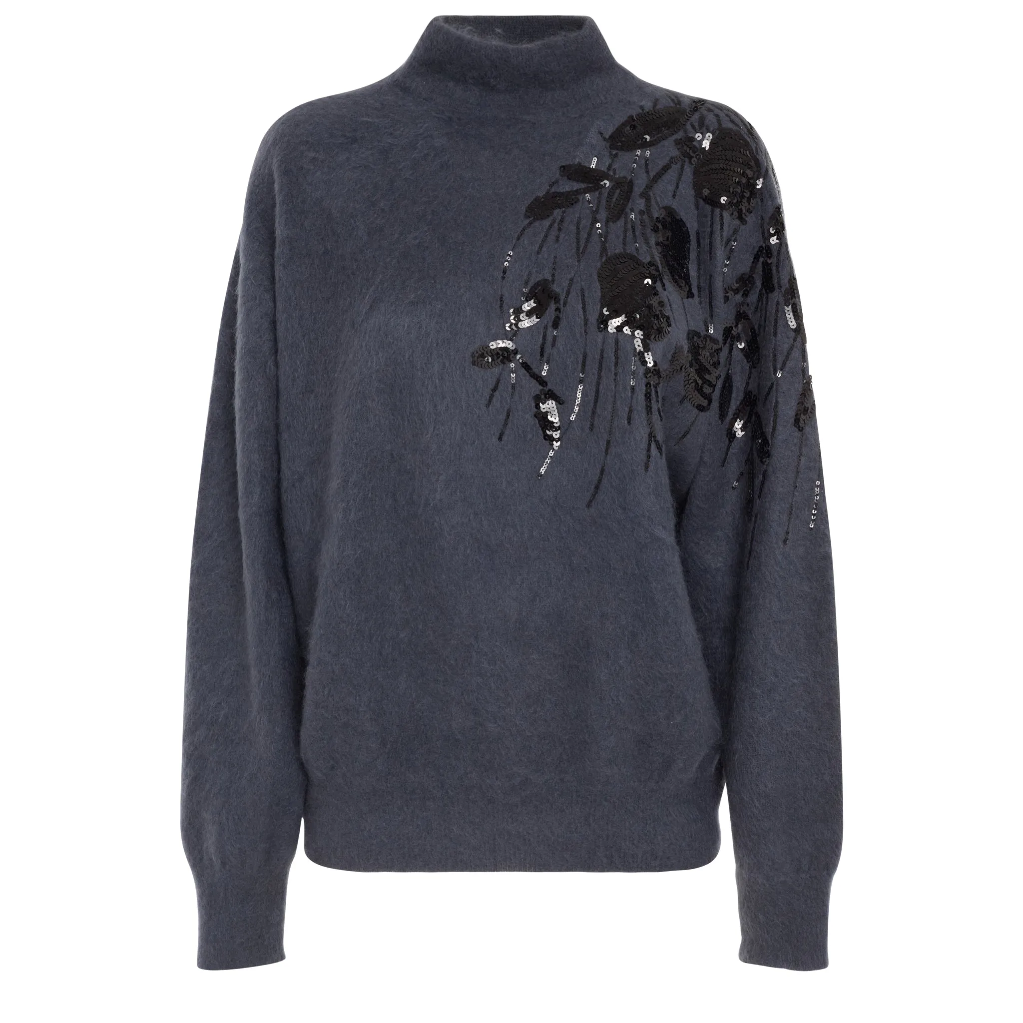 BRUNELLO CUCINELLI  Maglione in lana blu