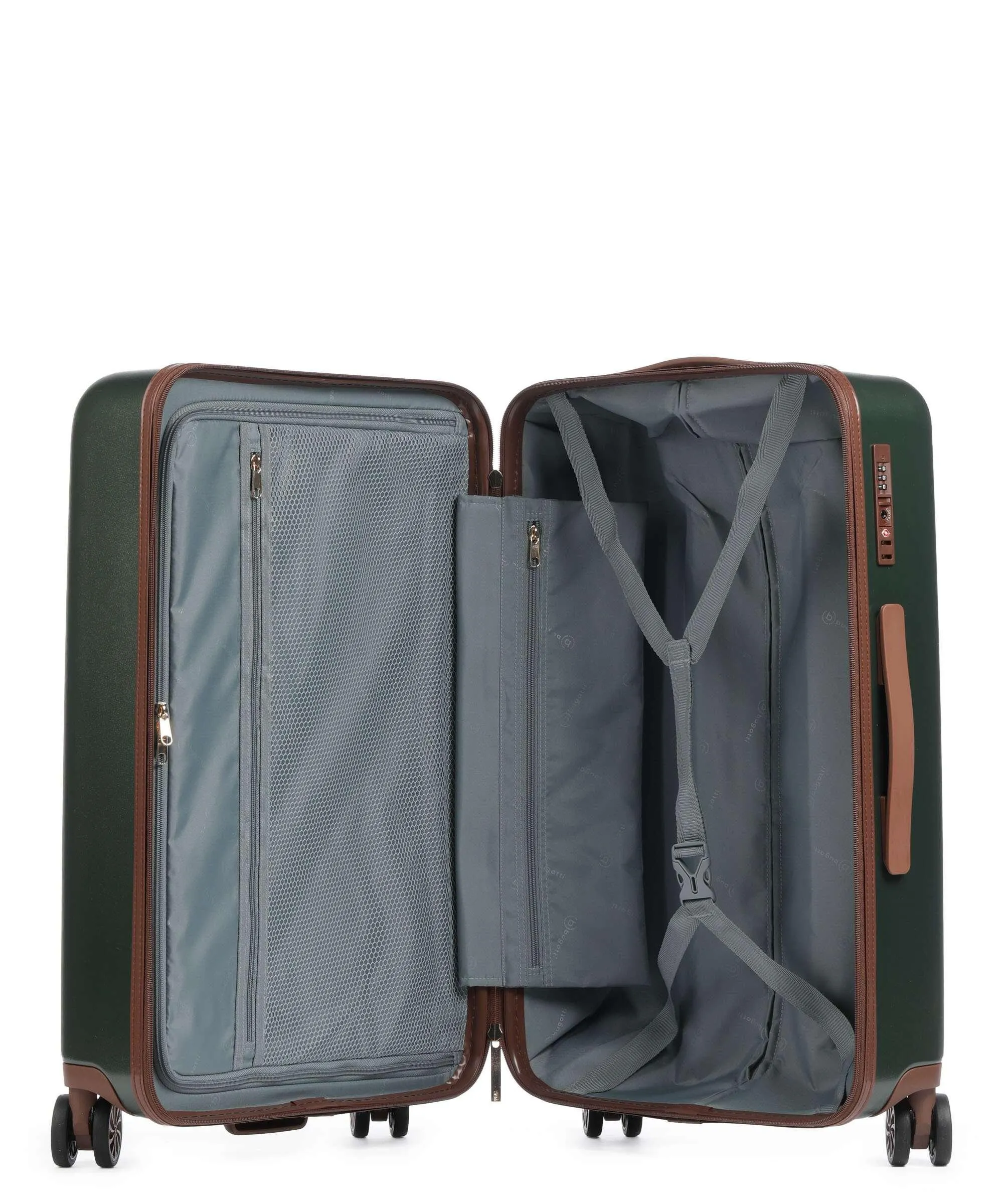  Bugatti Amelia Set valigie trolley (4 ruote) verde 3-pc.  