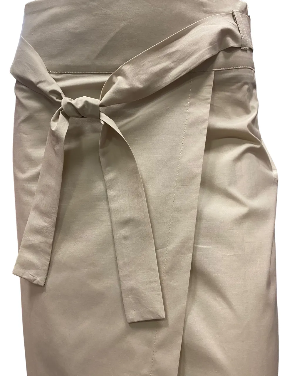 CafèNoir Wrap skirt with sash C7JC0103 M013 beige