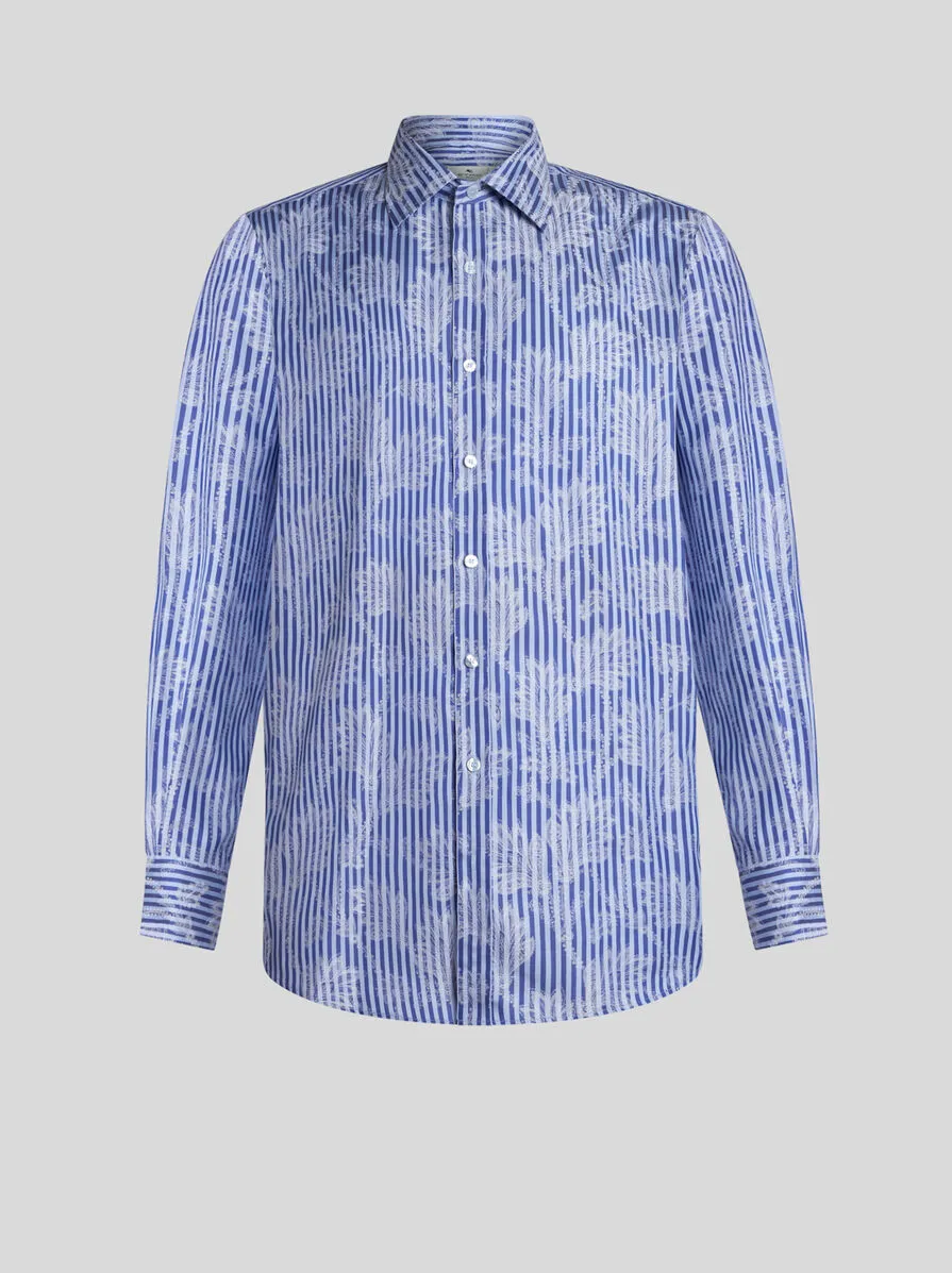 CAMICIA A RIGHE JACQUARD