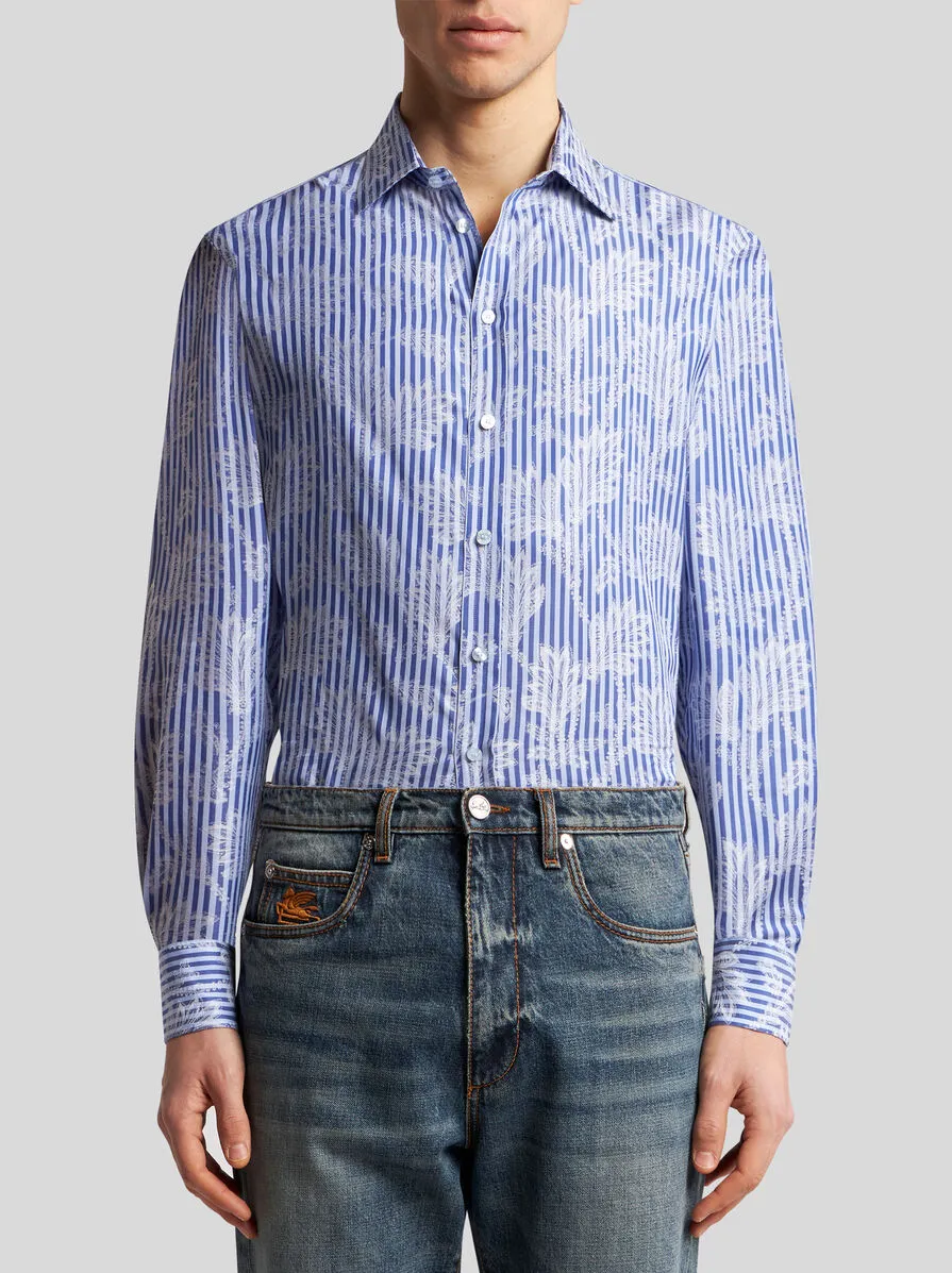 CAMICIA A RIGHE JACQUARD