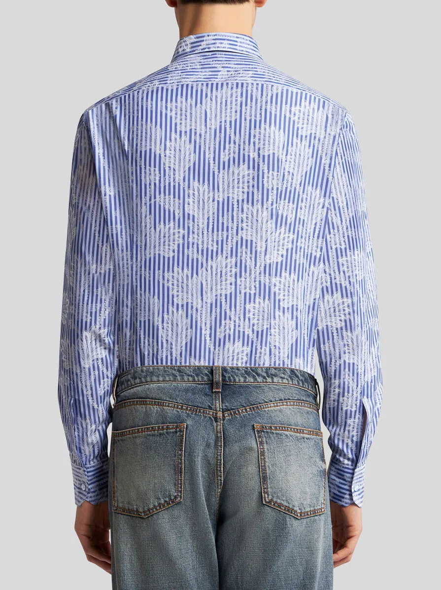 CAMICIA A RIGHE JACQUARD