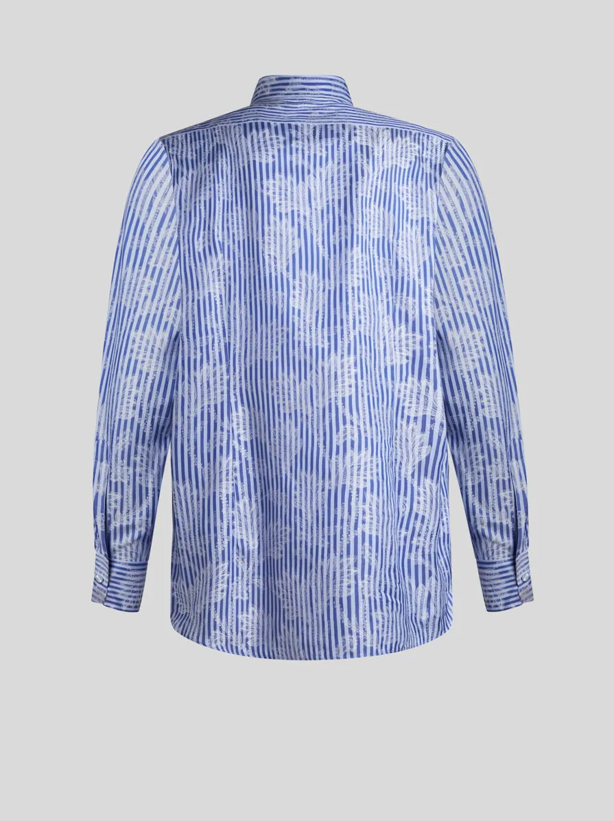 CAMICIA A RIGHE JACQUARD