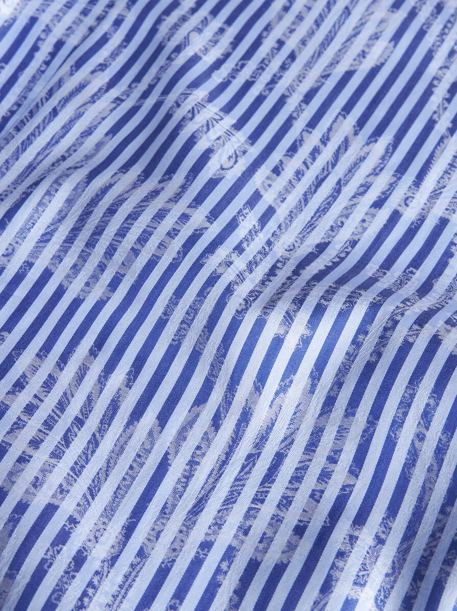 CAMICIA A RIGHE JACQUARD