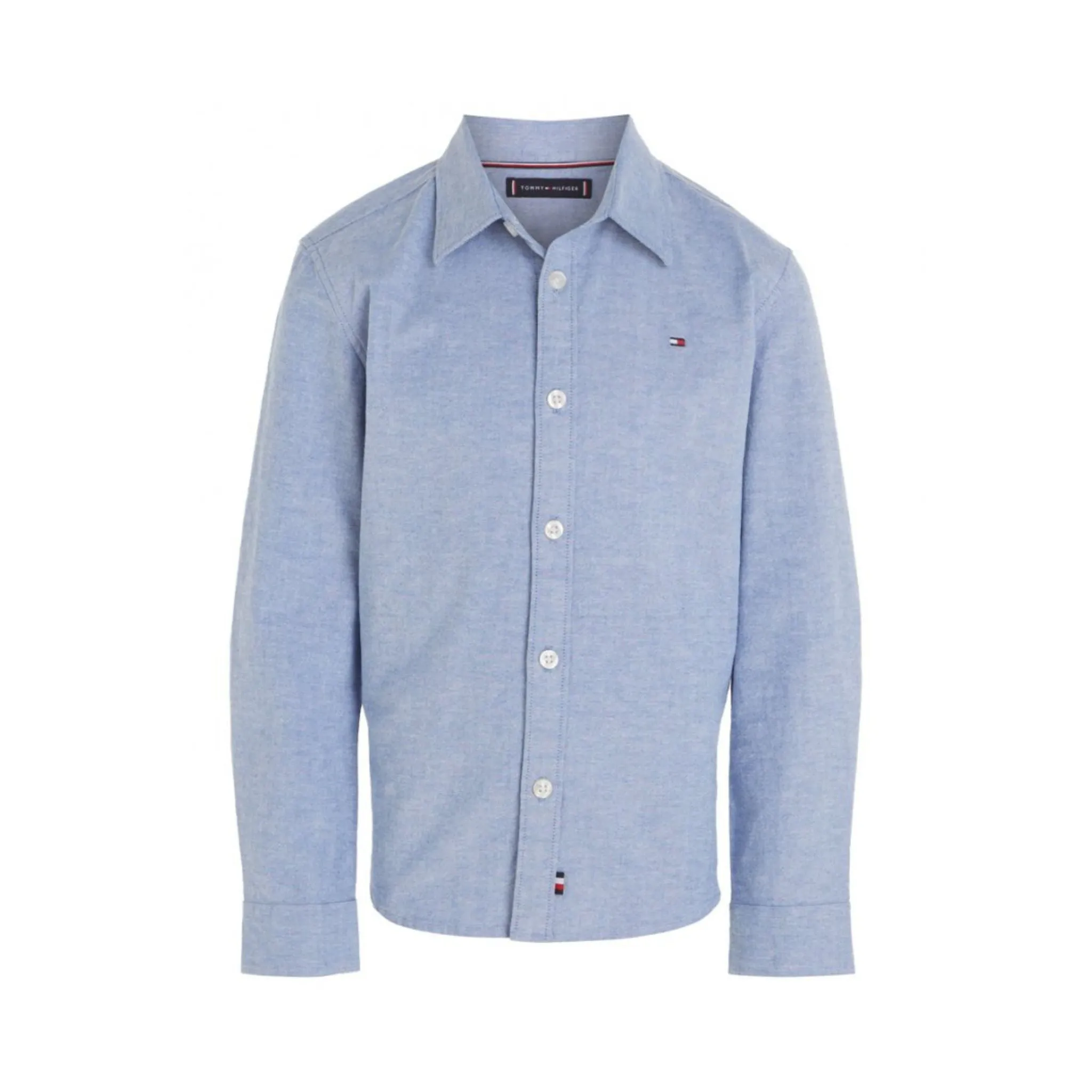 Camicia Bambino Celeste in cotone